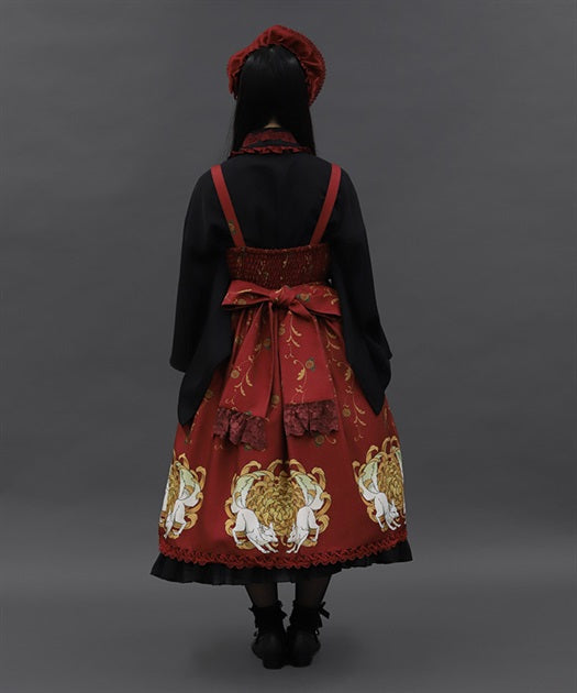 Chrysanthemum & Fox Pattern Jumperskirt