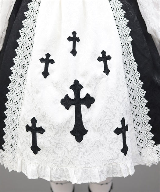 Cross Motif Jumper Skirt