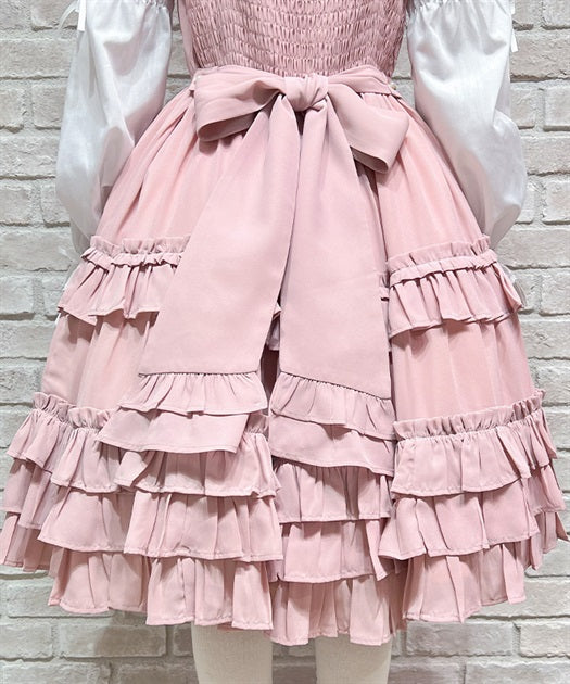 Lace-up Frill Jumperskirt