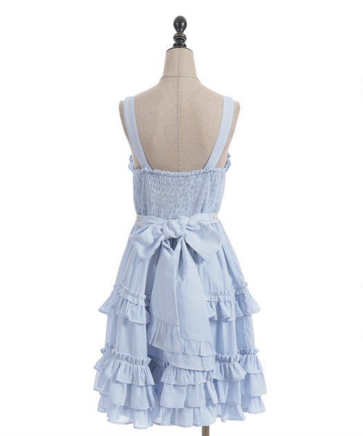 Lace-up Frill Jumperskirt