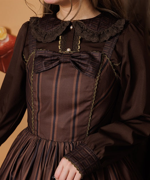 Bonbon Chocolate Pattern Jumper Skirt (Made to Order)