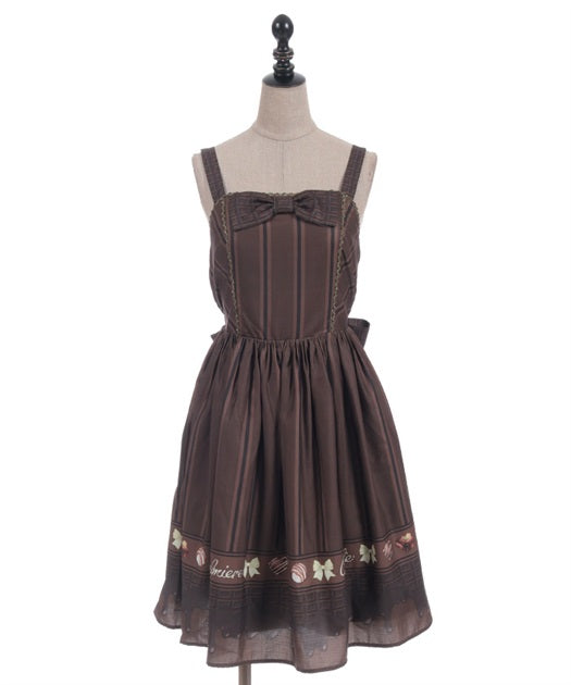 Bonbon Chocolate Pattern Jumper Skirt (Made to Order)