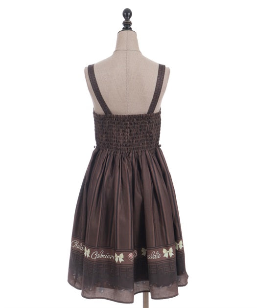 Bonbon Chocolate Pattern Jumper Skirt (Made to Order)