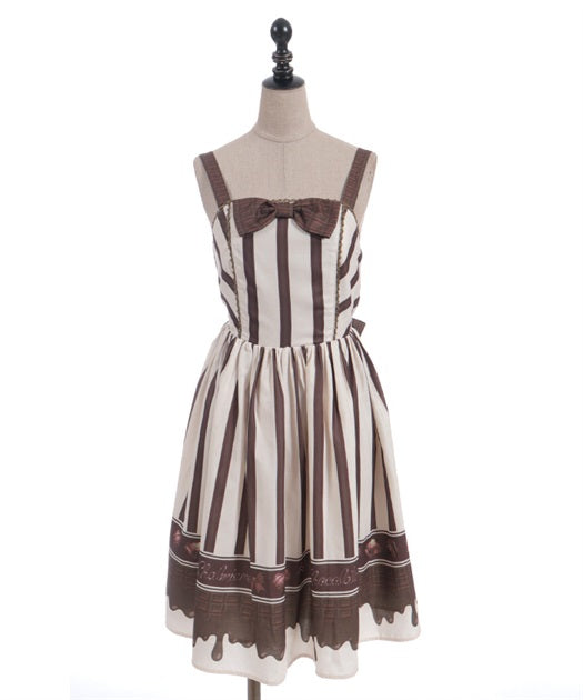 Bonbon Chocolate Pattern Jumper Skirt (Made to Order)