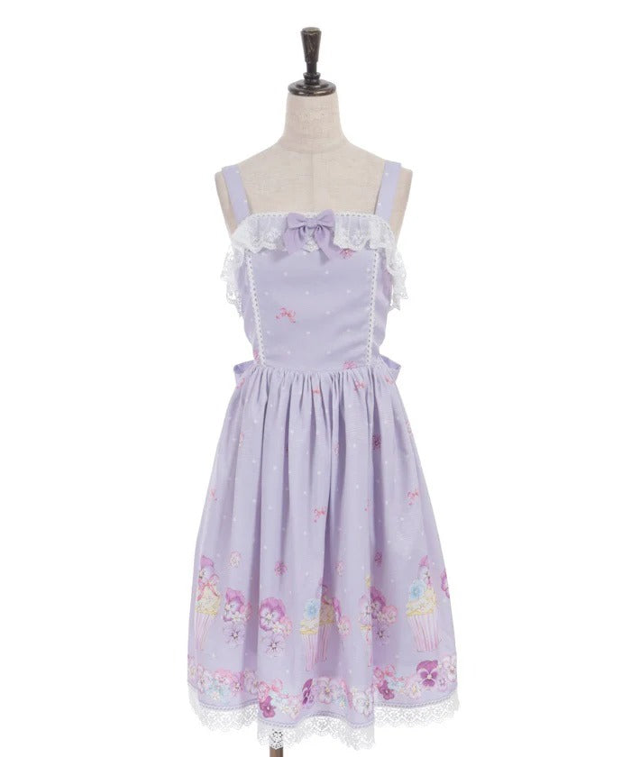 Pansy Cupcake Pattern Jumperskirt