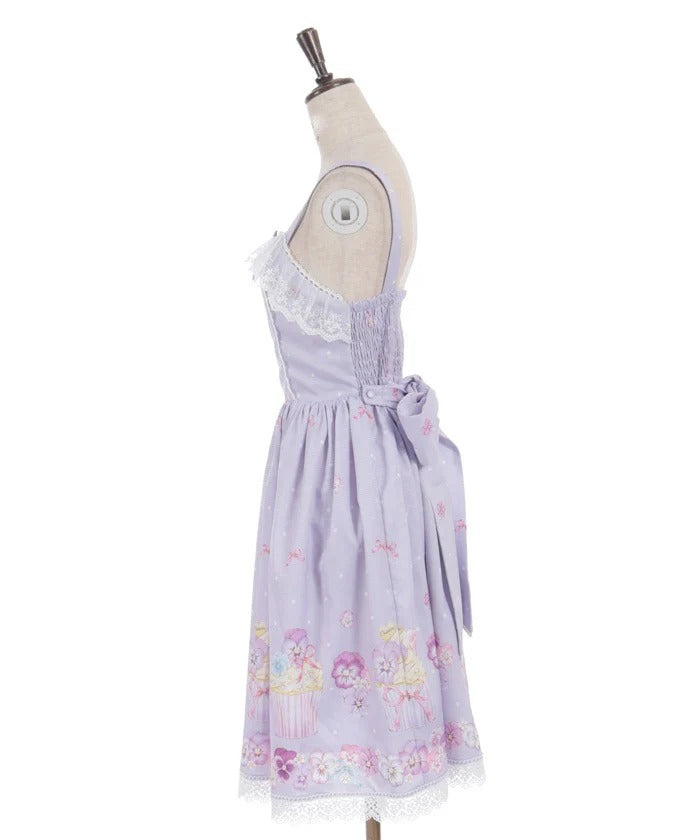Pansy Cupcake Pattern Jumperskirt