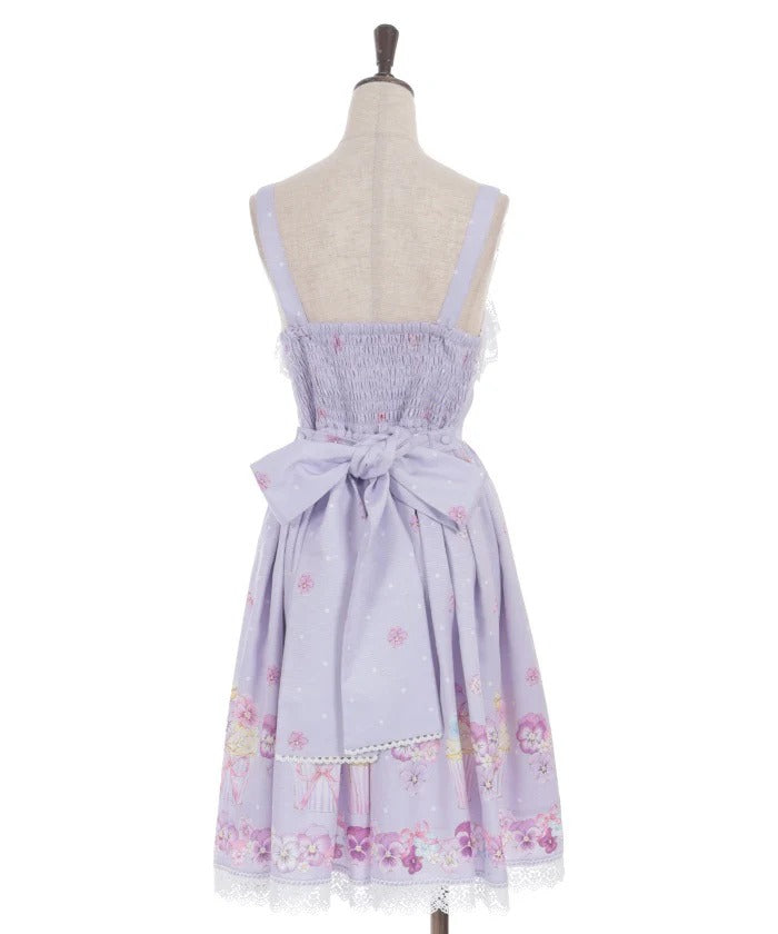 Pansy Cupcake Pattern Jumperskirt