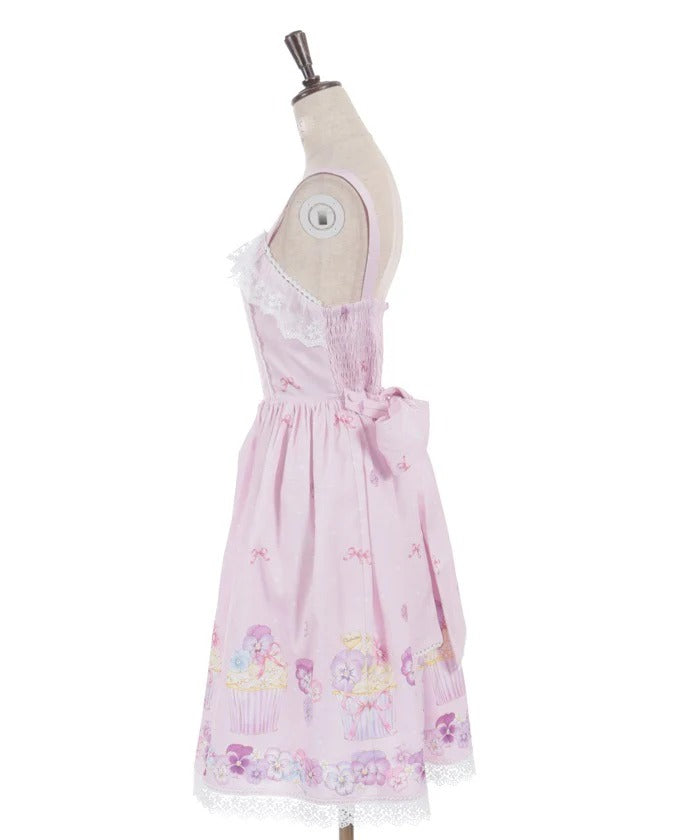 Pansy Cupcake Pattern Jumperskirt