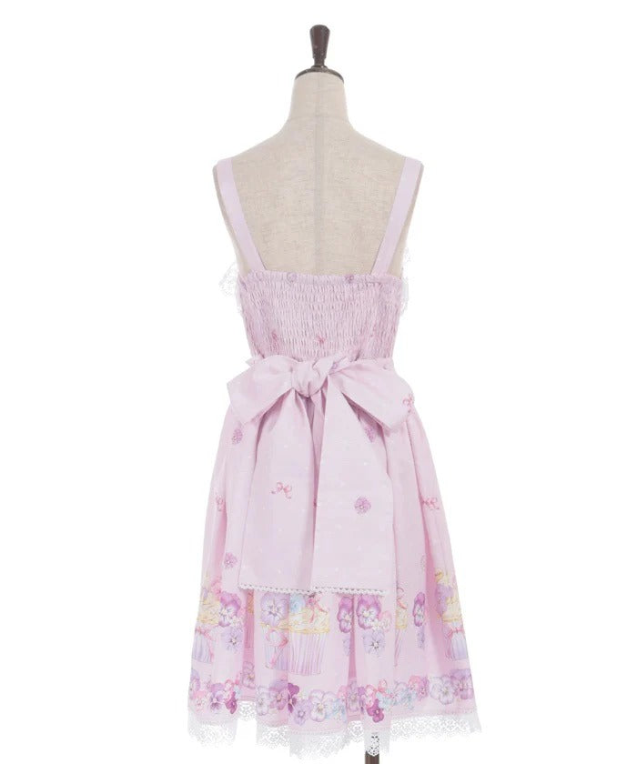Pansy Cupcake Pattern Jumperskirt