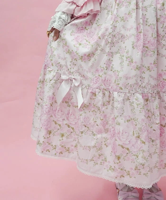 Rose Garland Long Jumperskirt