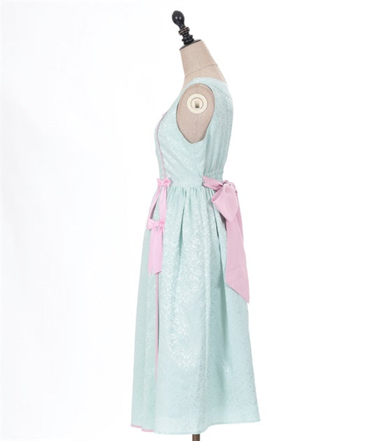 Peony Embroidered Chinese Jumper Skirt