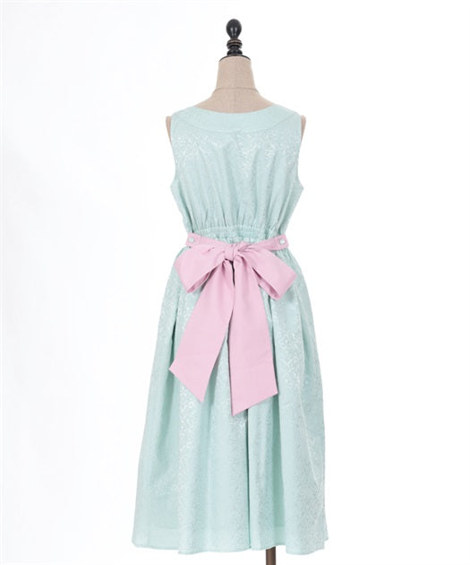 Peony Embroidered Chinese Jumper Skirt