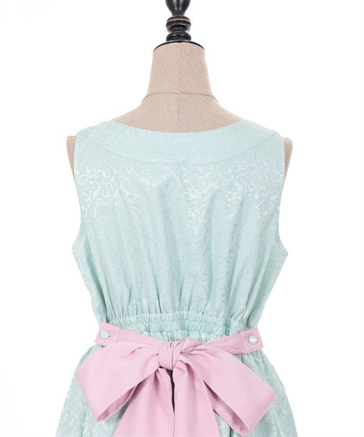 Peony Embroidered Chinese Jumper Skirt