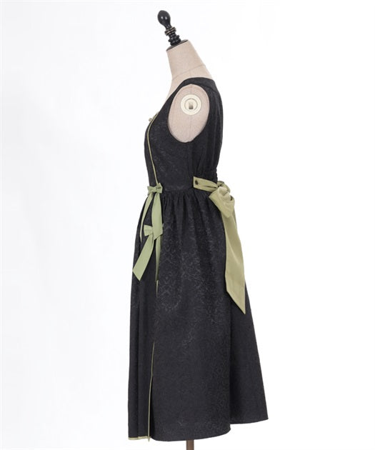 Peony Embroidered Chinese Jumper Skirt