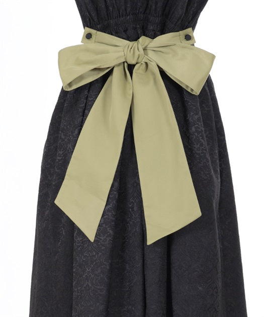 Peony Embroidered Chinese Jumper Skirt