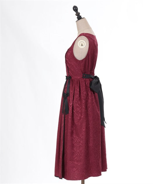 Peony Embroidered Chinese Jumper Skirt