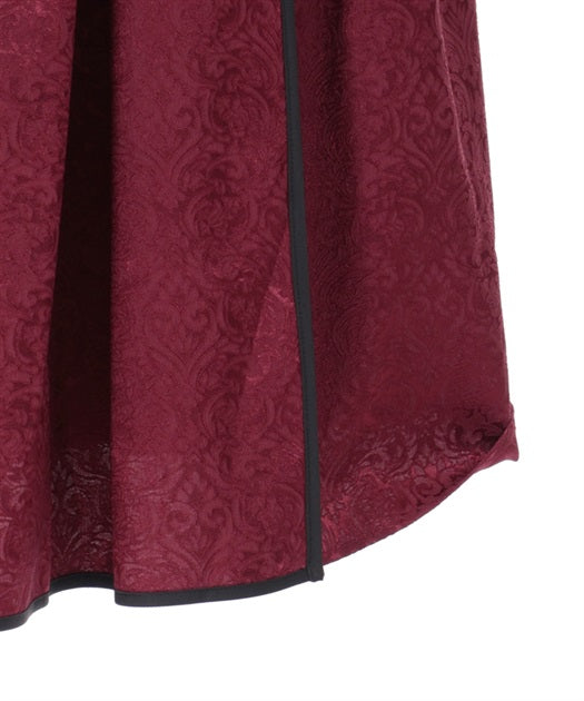 Peony Embroidered Chinese Jumper Skirt