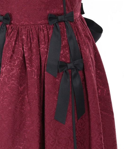 Peony Embroidered Chinese Jumper Skirt