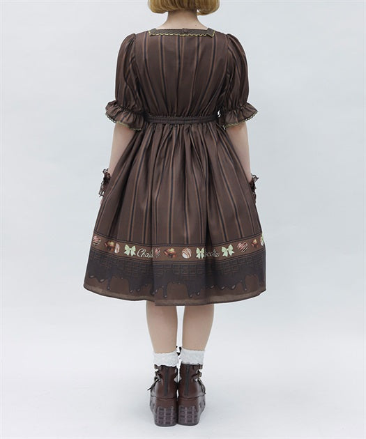 Bonbon Chocolate Pattern Dress (Made to Order)