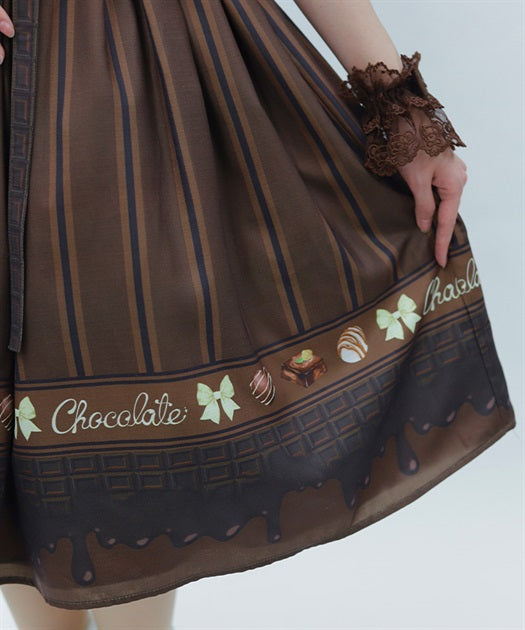 Bonbon Chocolate Pattern Dress (Made to Order)