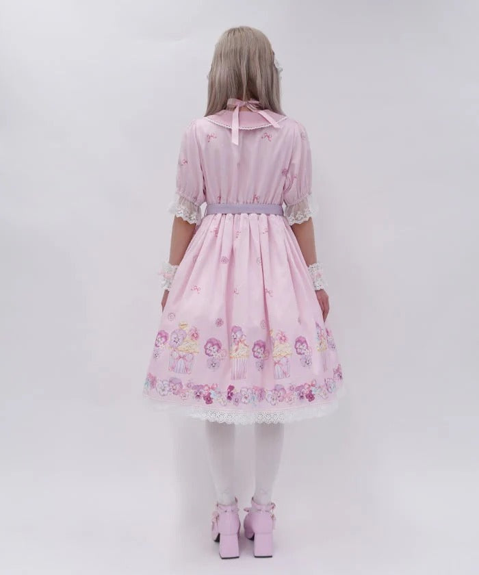 Pansy Cupcake Pattern Dress