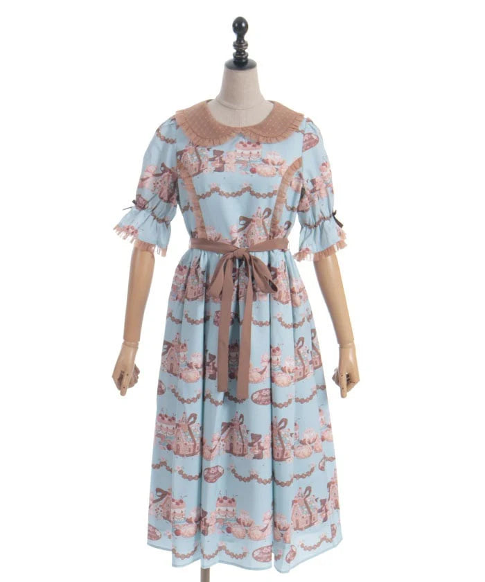 Gingerbread House Pattern Dress