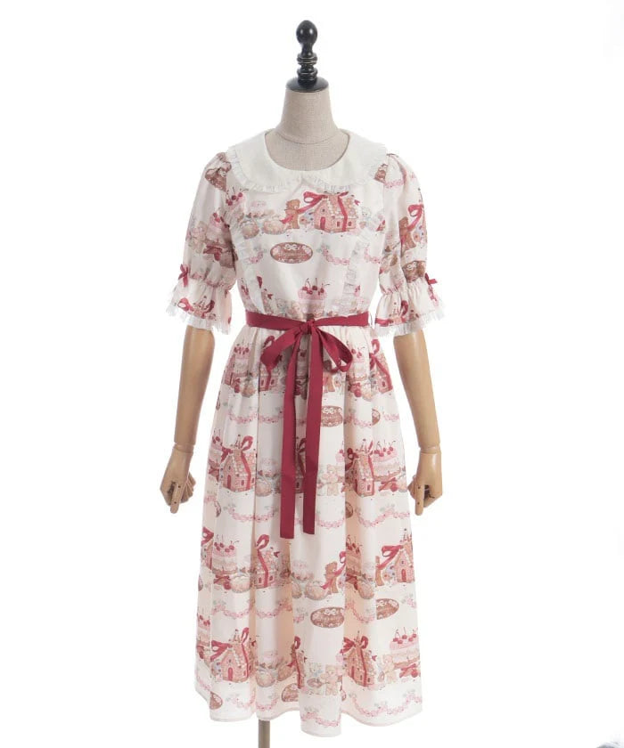 Gingerbread House Pattern Dress