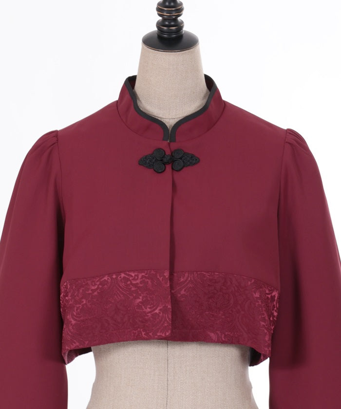 LA PEAU DE GEM bolero set linen jacket