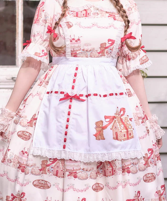 Candy House Print Apron