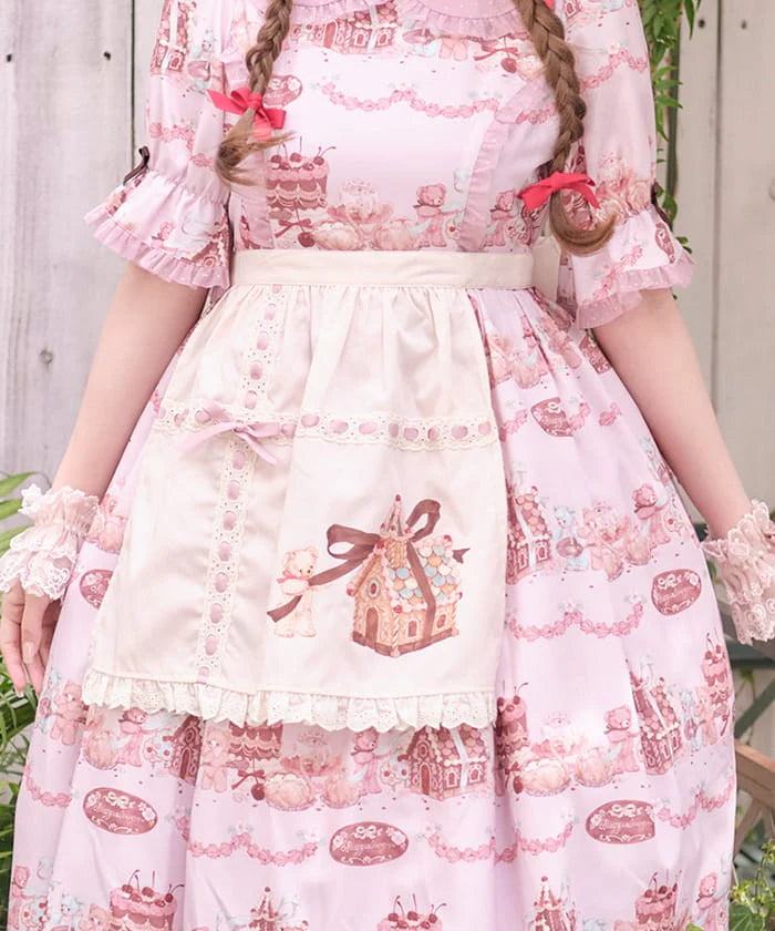 Candy House Print Apron