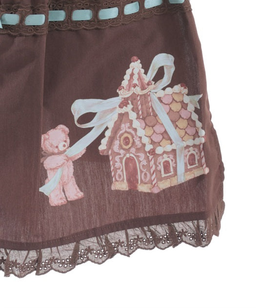 Candy House Print Apron