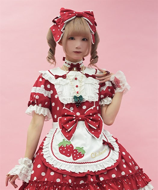 Strawberry Dot Apron
