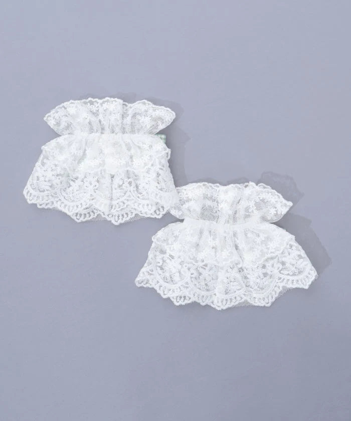 Check Ribbon Wrist Cuffs