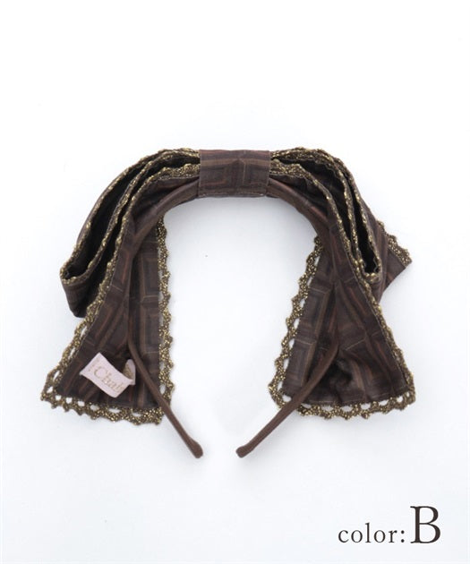 Chocolate Pattern Headband (Made to Order)