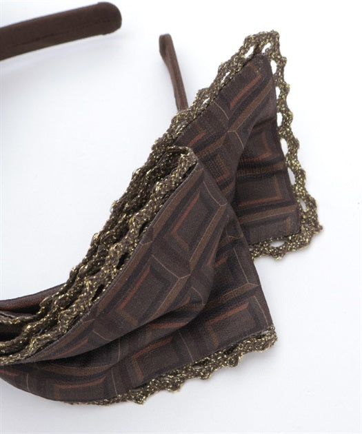Chocolate Pattern Headband (Made to Order)
