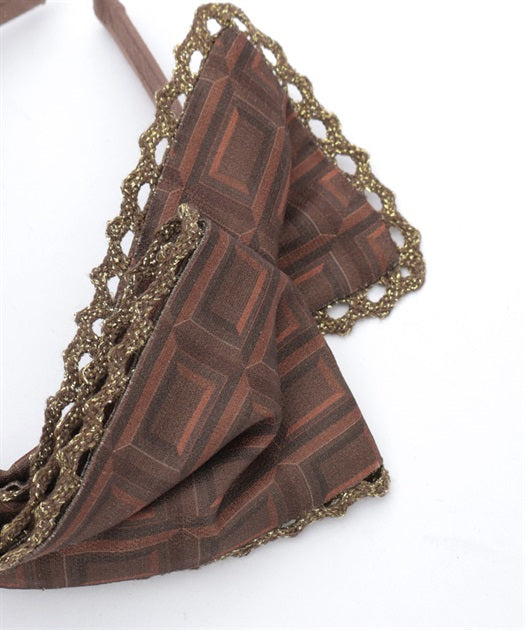 Chocolate Pattern Headband (Made to Order)
