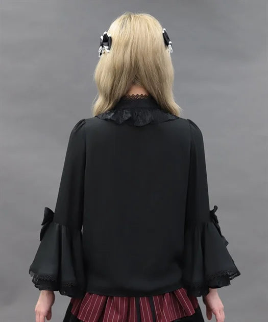 Hime-sleeved 7-minute blouse