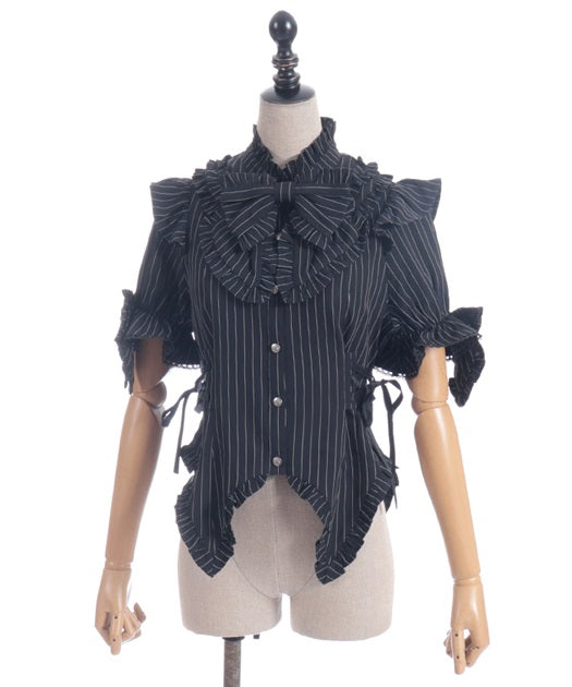 Striped Ribbon Blouse