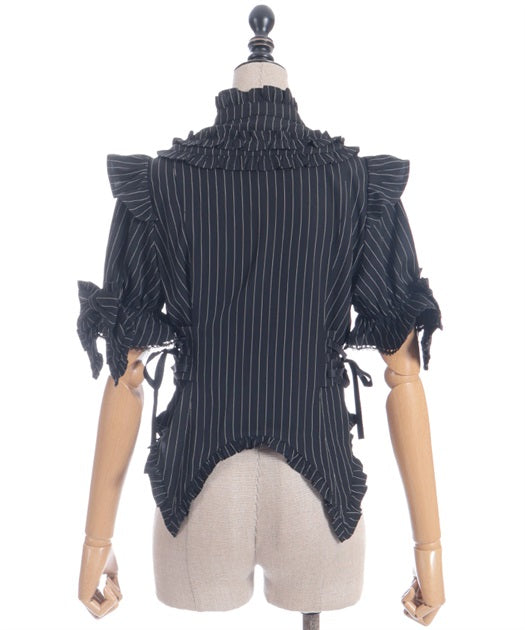 Striped Ribbon Blouse
