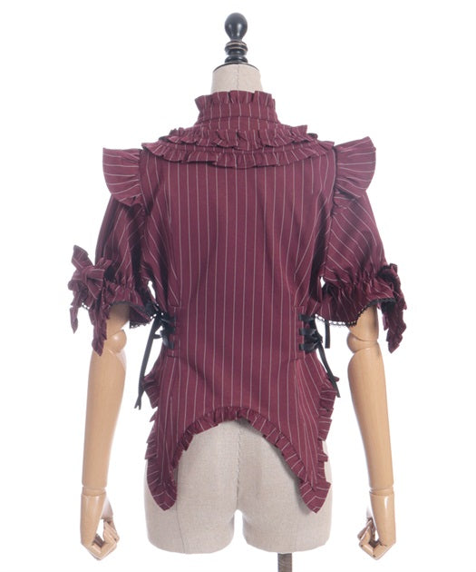 Striped Ribbon Blouse
