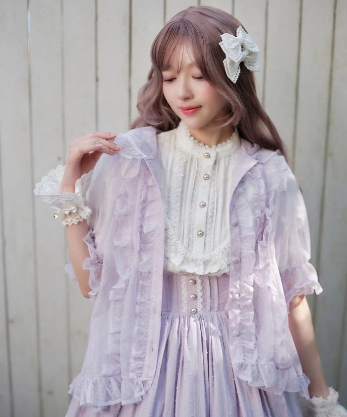 Polka Dot Tulle Blouse