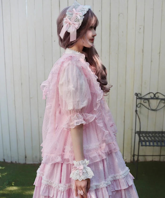 Polka Dot Tulle Blouse