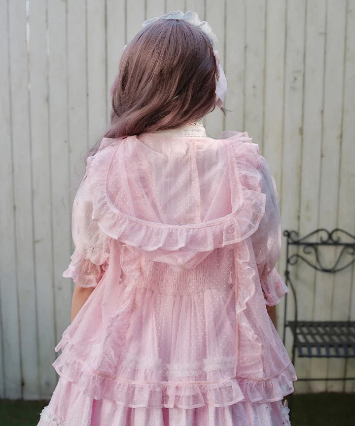 Polka Dot Tulle Blouse