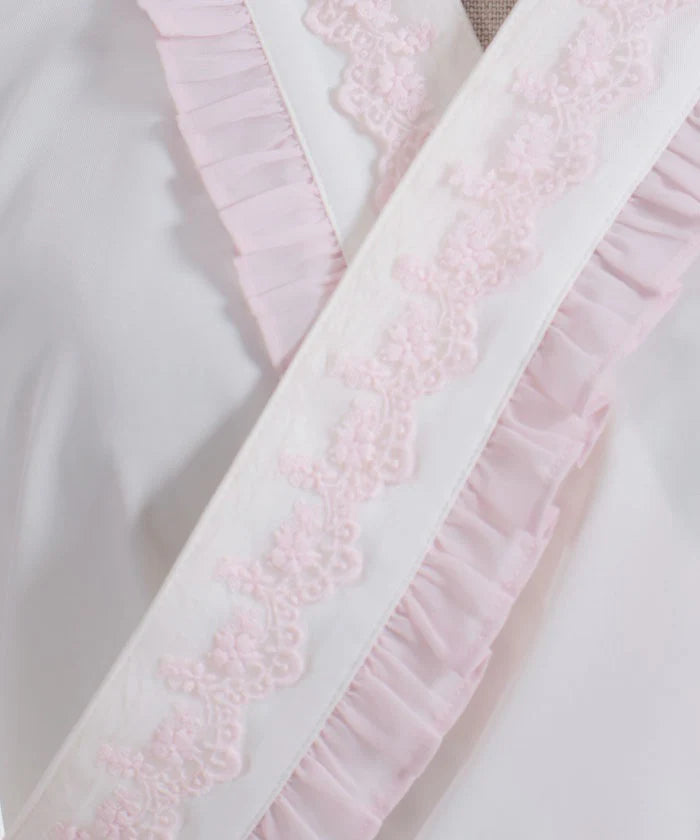 Lace Collar Japanese Style Blouse