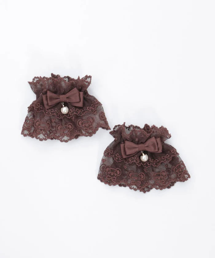 Bear Embroidery Cuffs