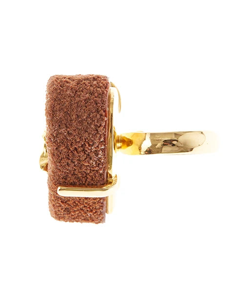 Luxe Heart Chocolat Ring