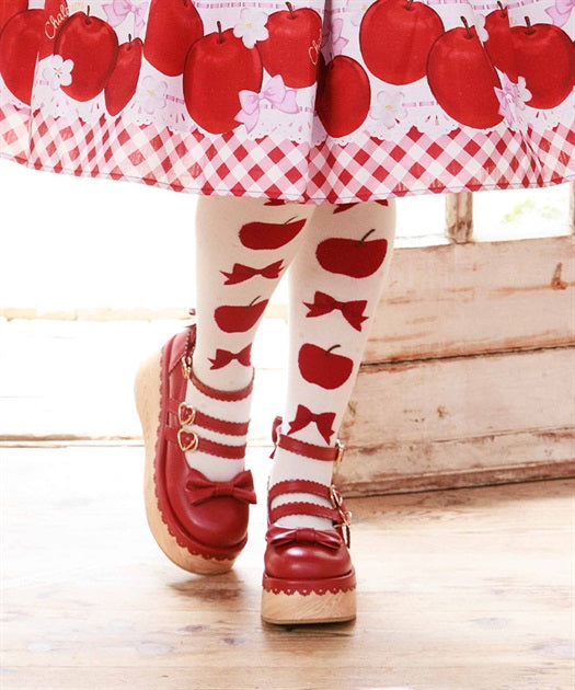 Sweetie Apple Over Knee Socks