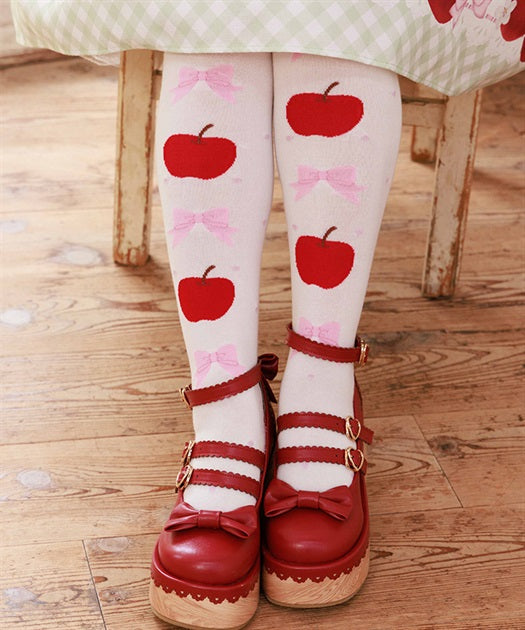 Sweetie Apple Over Knee Socks