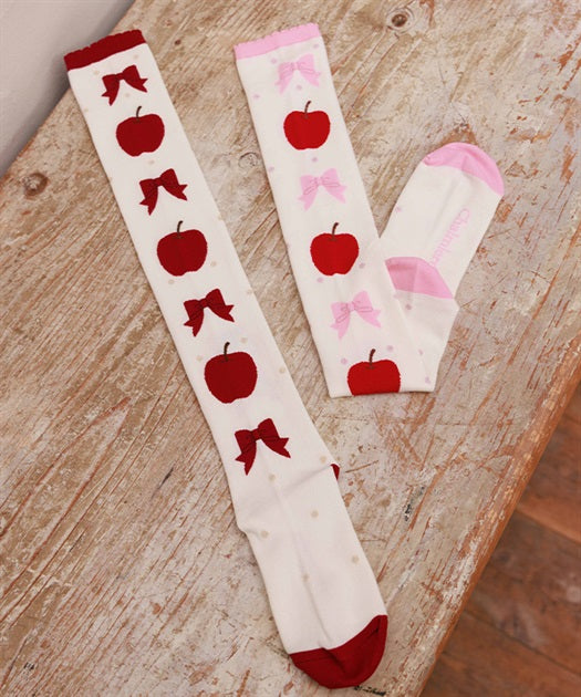 Sweetie Apple Over Knee Socks