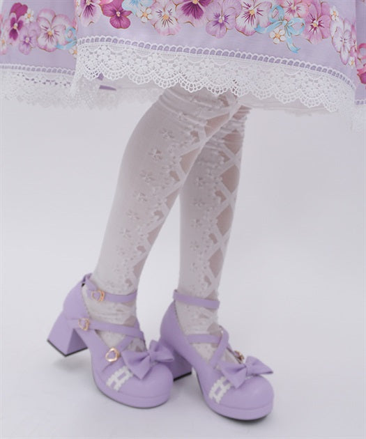 Lace-Up See-Through Over-knee Socks